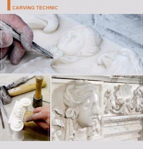 Hand carved marble sculptrues