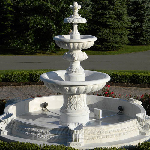 Install A Large Garden Lion Head Marble Fountain In New Zealand