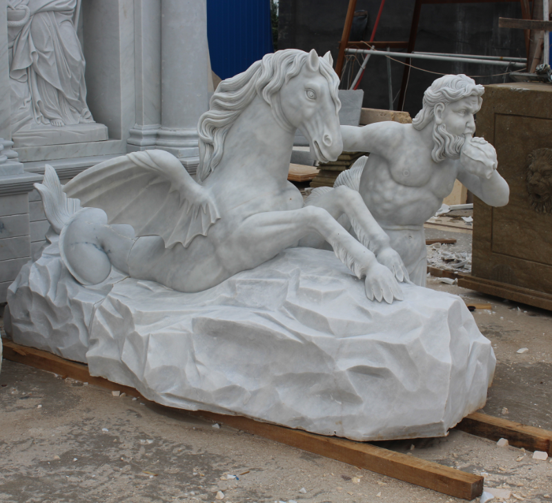 marble fountain statue