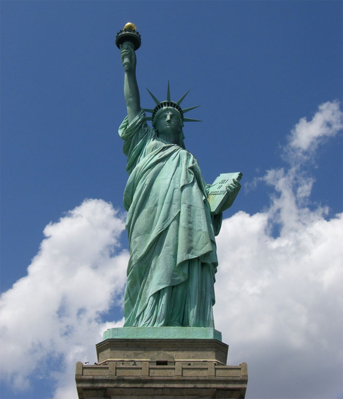 The Statue of Liberty by Frédéric Auguste Bartholdi