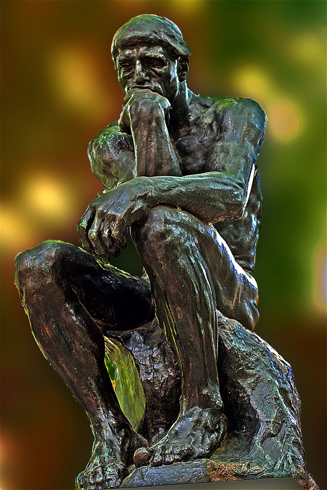 The Thinker by Auguste Rodin