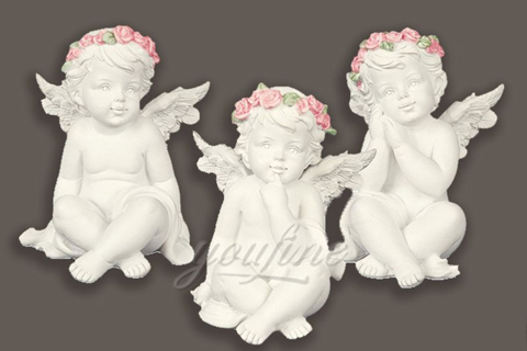 Lovely life size decoration marble cherub statues