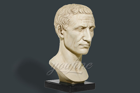 Indoor decoration marble Julius Caesar bust statues