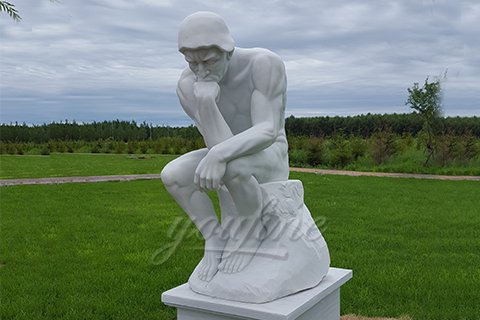 Western Full Size Marble Statue of the Thinker