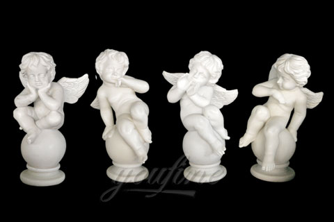 100% handcraft four baby angel statue for sale