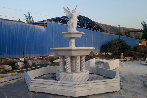 Australian Client Ordered 6M Large Marble Water Fountain With Statues