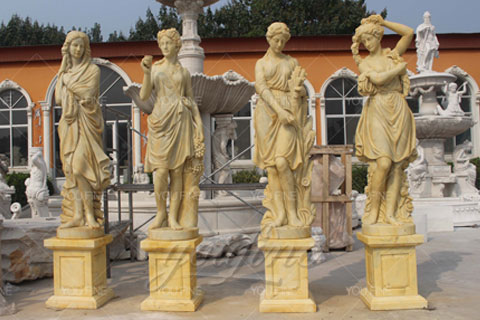 Best selling four seasons marble statues for outdoor decoration