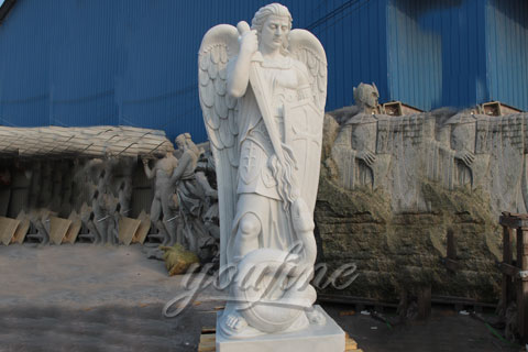 Famous High Quality Carved Marble Archangel Statue
