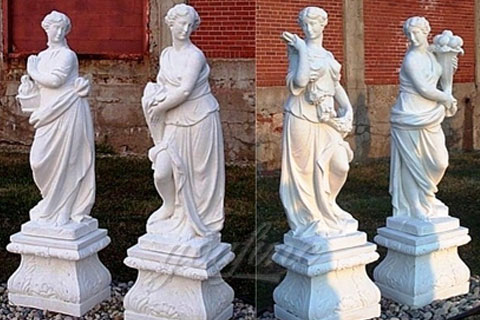 Hot selling four season goddess marble statues for garden