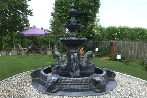 Marcel’s Feedback Of Beautiful Black Marble Horse Water Fountain