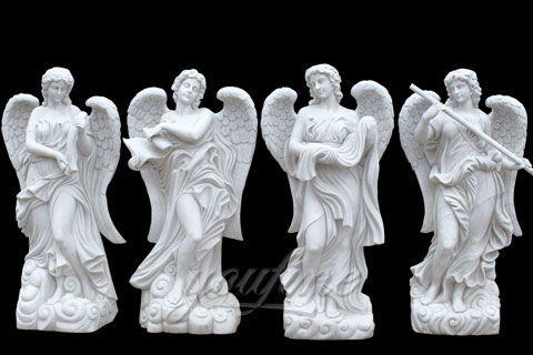 Natural Garden White Stone Four Season statues